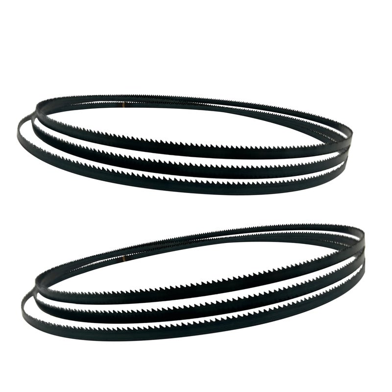 FOXBC 62 Inch x 1/4 Inch x 14 TPI Bandsaw Blades for Wen, Grizzly, Ryobi, Skil, Craftsman, Powertec 9" Bandsaw - 2 Pack - Image 1